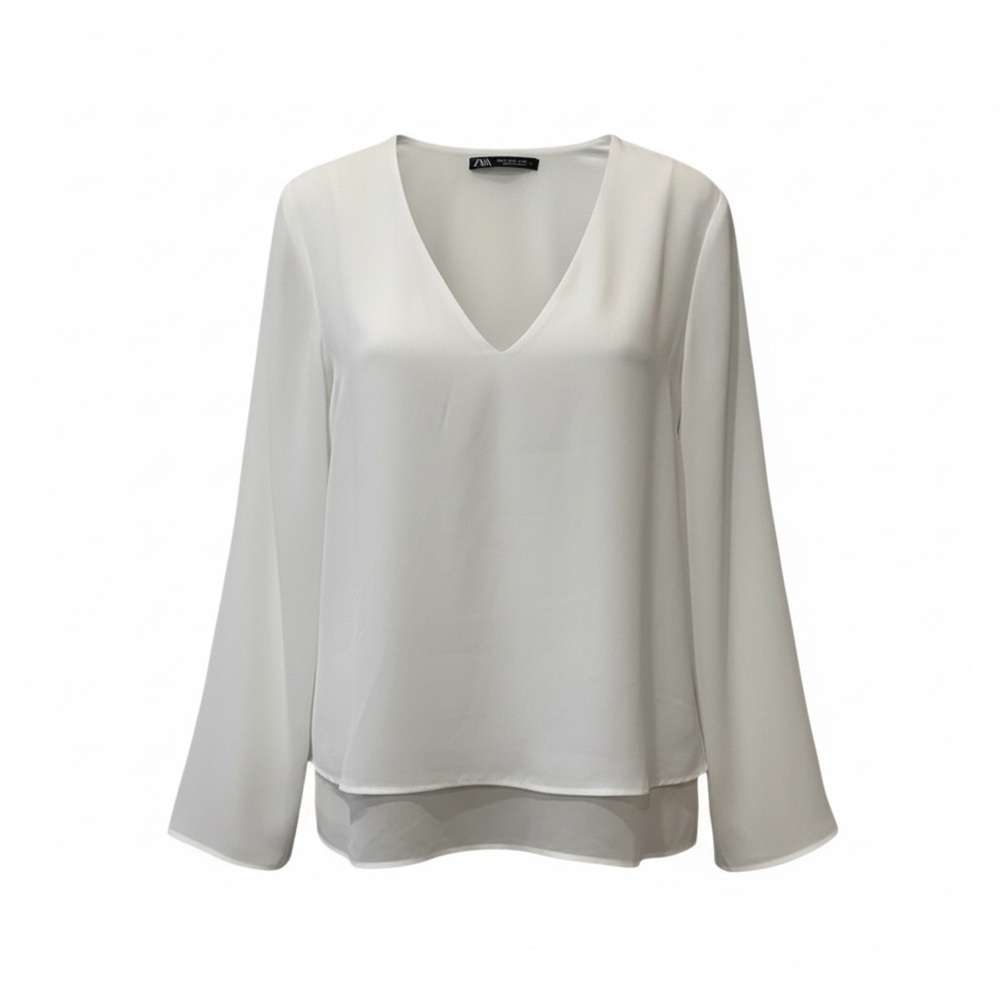 Zara white blouse, small